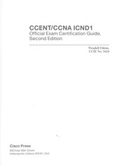 CCENT/CCNA ICND1 official exam certification guide by Wendell Odom
