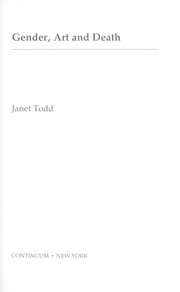 Cover of: Gender, art, and death by Janet M. Todd