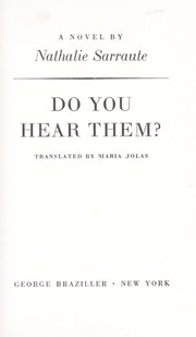 Cover of: Do you hear them?: A novel.