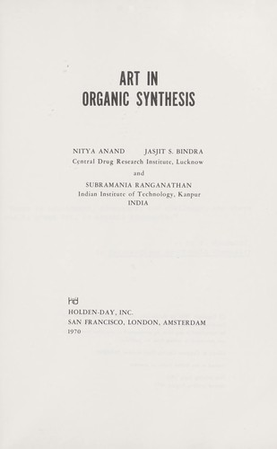 Art in organic synthesis