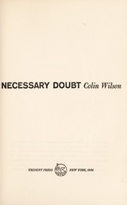Cover of: Necessary doubt