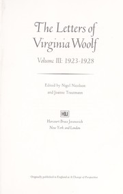 Cover of: The Letters of Virginia Woolf : Vol. 3