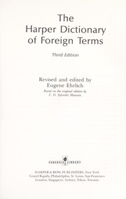 Cover of: The Harper dictionary of foreign terms: based on the original edition by C.O. Sylvester Mawson.