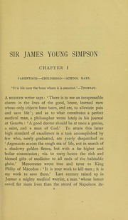 Cover of: Sir James Y Simpson