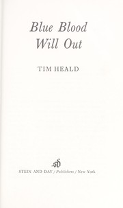 Cover of: Blue blood will out by Tim Heald