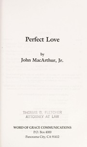 Cover of: Perfect love