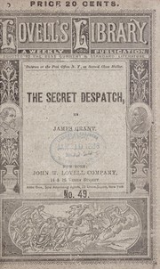 Cover of: The secret despatch