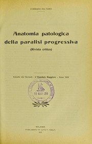 Cover of: Anatomista patologica della paralisi progressiva: (rivista critica)