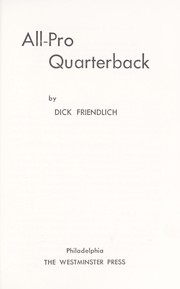 Cover of: All-pro quarterback