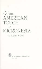 Cover of: The American touch in Micronesia