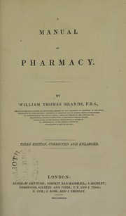 Cover of: A manual of pharmacy