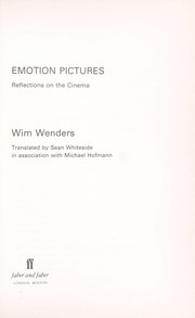 Cover of: Emotion pictures: reflections on the cinema