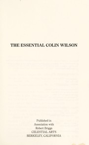 Cover of: The essential Colin Wilson