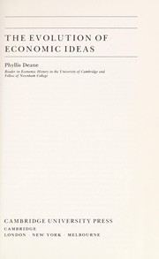 Cover of: The evolution of economic ideas