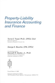 Cover of: Property-liability insurance accounting and finance