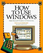 Cover of: How to use Windows by Douglas Hergert