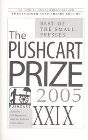 Pushcart Prize XXIX, 2005 by Bill Henderson, The Pushcart Prize Editors