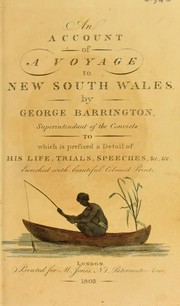 Cover of: A account of a voyage to New South Wales by Barrington, George