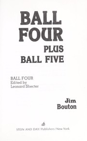 Cover of: Ball four plus ball five