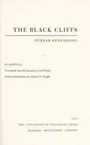 Cover of: The black cliffs. Svartfugl by 