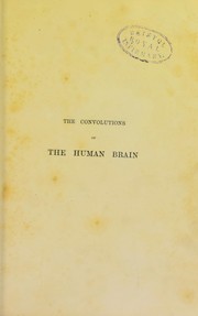 Cover of: On the convolutions of the human brain