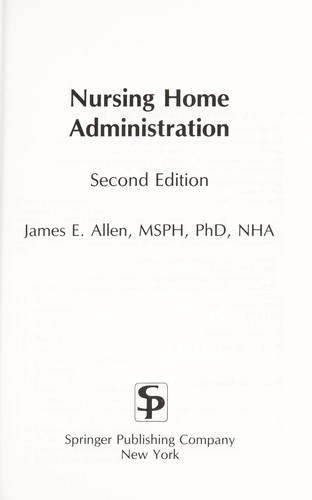Nursing home administration