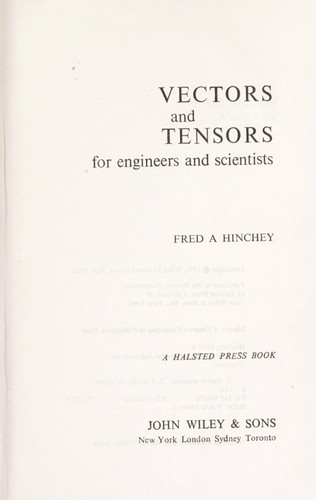 Vectors and tensors for engineers and scientists