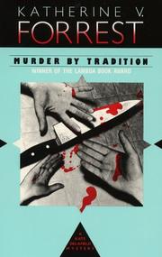 Murder by Tradition (A Kate Delafield Mystery) by Katherine V. Forrest