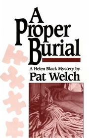Cover of: A proper burial: a Helen Black mystery
