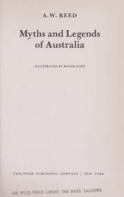 Cover of: Myths and legends of Australia