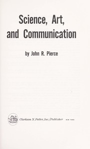 Cover of: Science, art, and communication