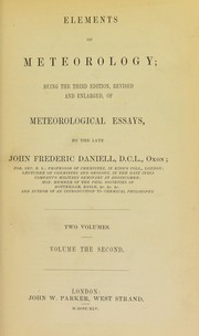 Cover of: Elements of meteorology: Being the 3d ed. rev. and enl. of Meteorological essays