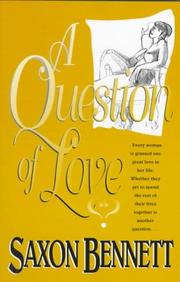 Cover of: A question of love