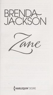 Cover of: Zane by Brenda Jackson