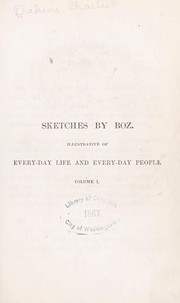 Cover of: Sketches by Boz | Charles Dickens