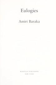 Eulogies by Amiri Baraka
