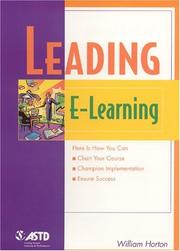 Cover of: Leading e-learning