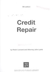 Cover of: Credit repair