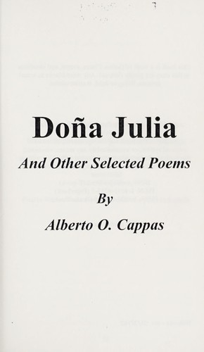 Doña Julia : and other selected poems by