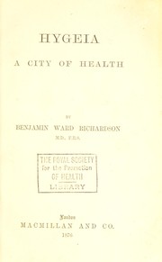Cover of: Hygeia: a city of health