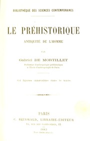 Cover of: Le pr©♭historique : antiquit©♭ de l'homme