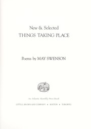 Cover of: New & selected things taking place: poems