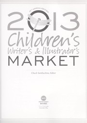 Cover of: 2013 Children's writer's & illustrator's market