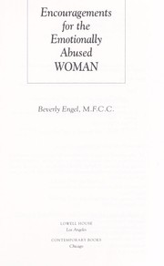 Cover of: Encouragements for the emotionally abused woman