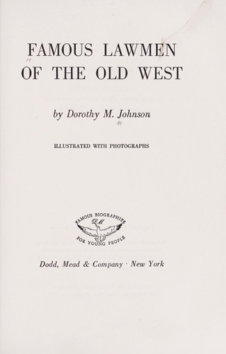 Famous lawmen of the Old West by