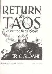 Cover of: Return to Taos : a twice told tale