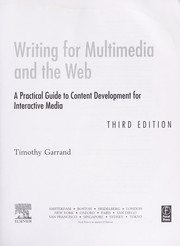 Writing for multimedia and the Web by Timothy Paul Garrand