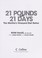 Cover of: 21 pounds in 21 days : the Martha's Vineyard diet detox