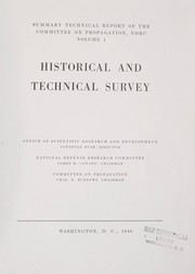 Cover of: Historical and technical survey