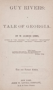Cover of: Guy Rivers: a tale of Georgia